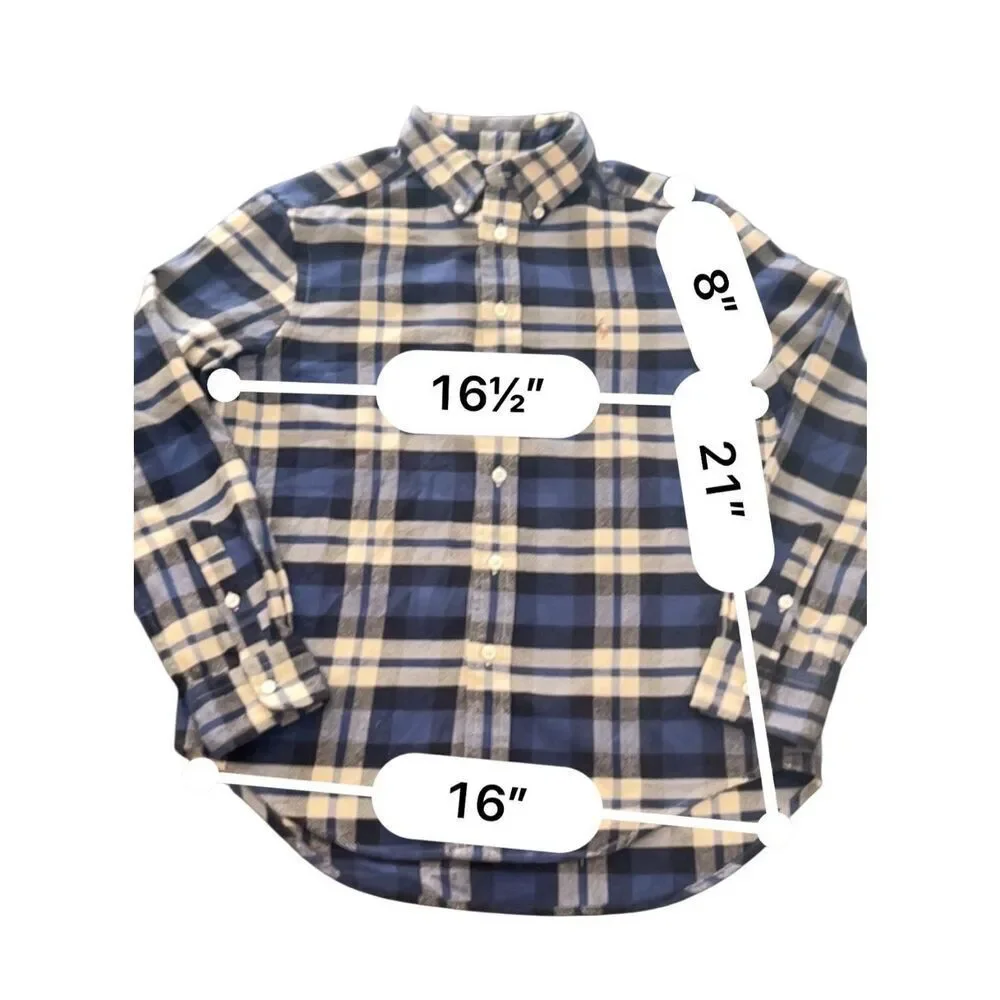 Ralph Lauren kids classic flannel Shirt size M